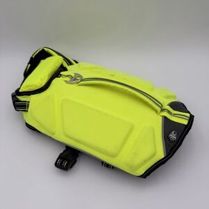 Arcadia Trail‎ High Visablity Dog Life Jacket Neon Yellow Flotation Harness MED